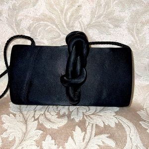 Satin Black Evening Purse